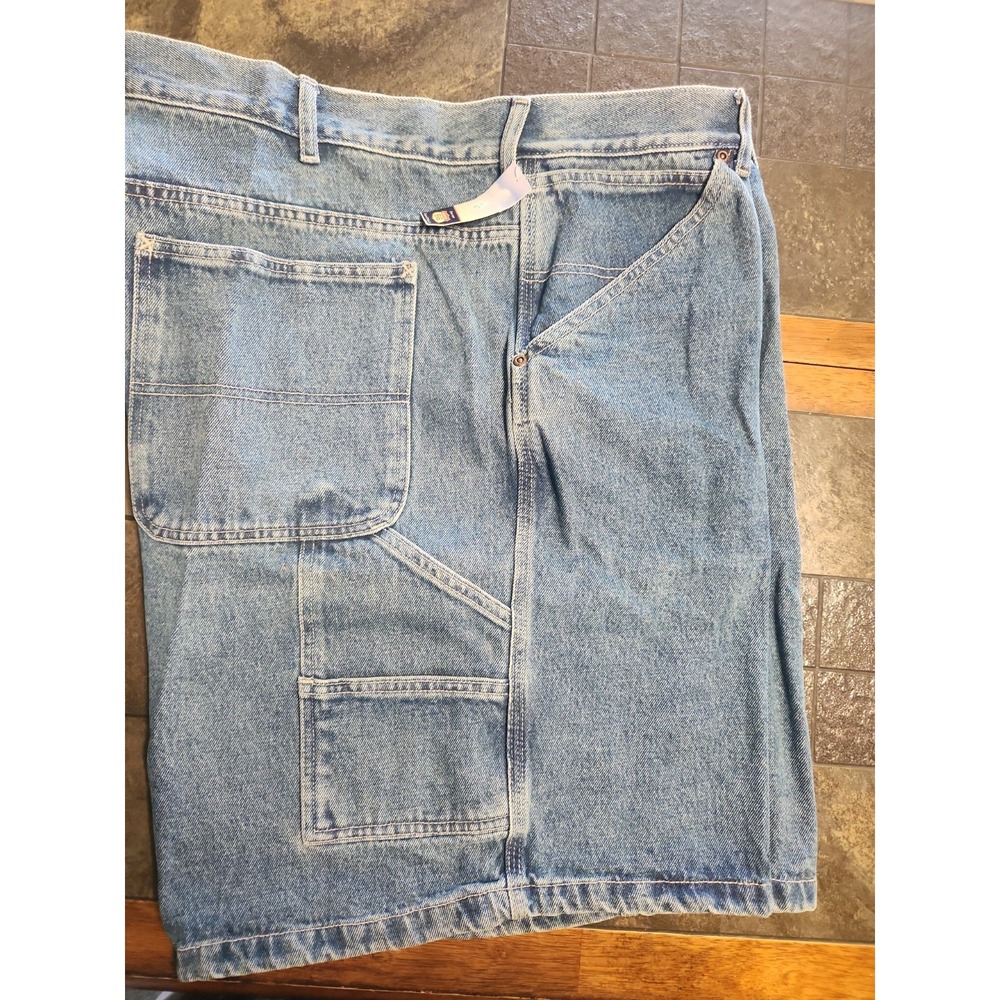 NOS Route 66 BIG Men's Sz‎ 46 Blue Jeans Carpenter Shorts 100% Cotton NWT